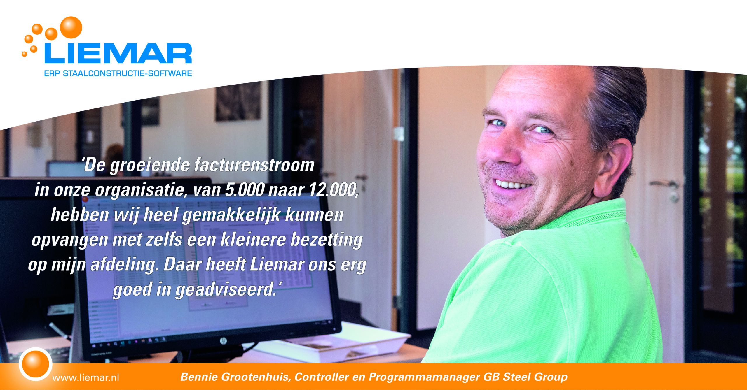 Bennie Grootenhuis, Controller en Programmamanager GB Steel Group